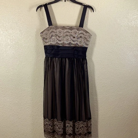 open lace back dress White Mark Women's Solid Fit and Flare Dress, Lilac main image 0